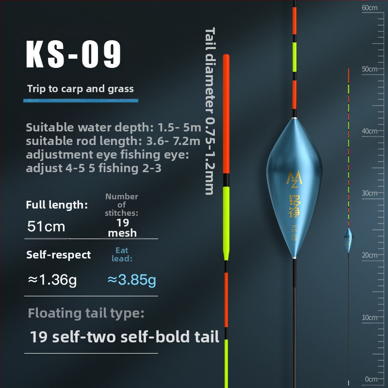Mingzheng Nano plávak pre vertikálny drift – vysoká citlivosť pre kapra a karasa, konkurenčný model