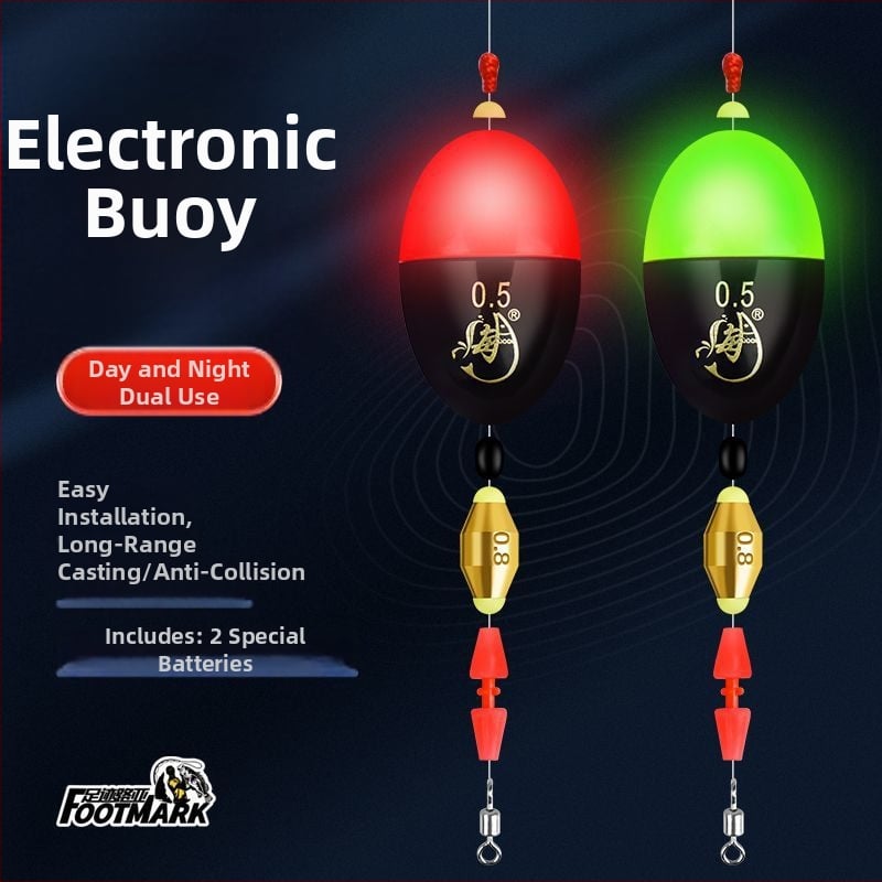 Pludiņu komplekts makšķerēšanai no plastmasas, gaismas efekts, gari metieni, nakts makšķerēšana