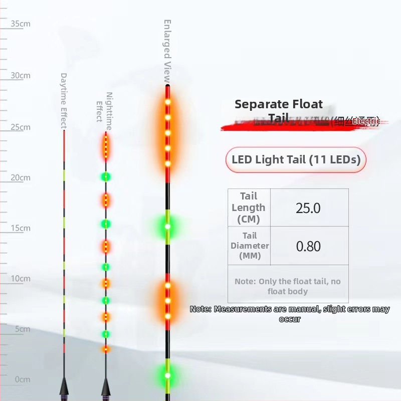 LED stikla šķiedras pludiņa aste vertikālajam driftam – Jiangding