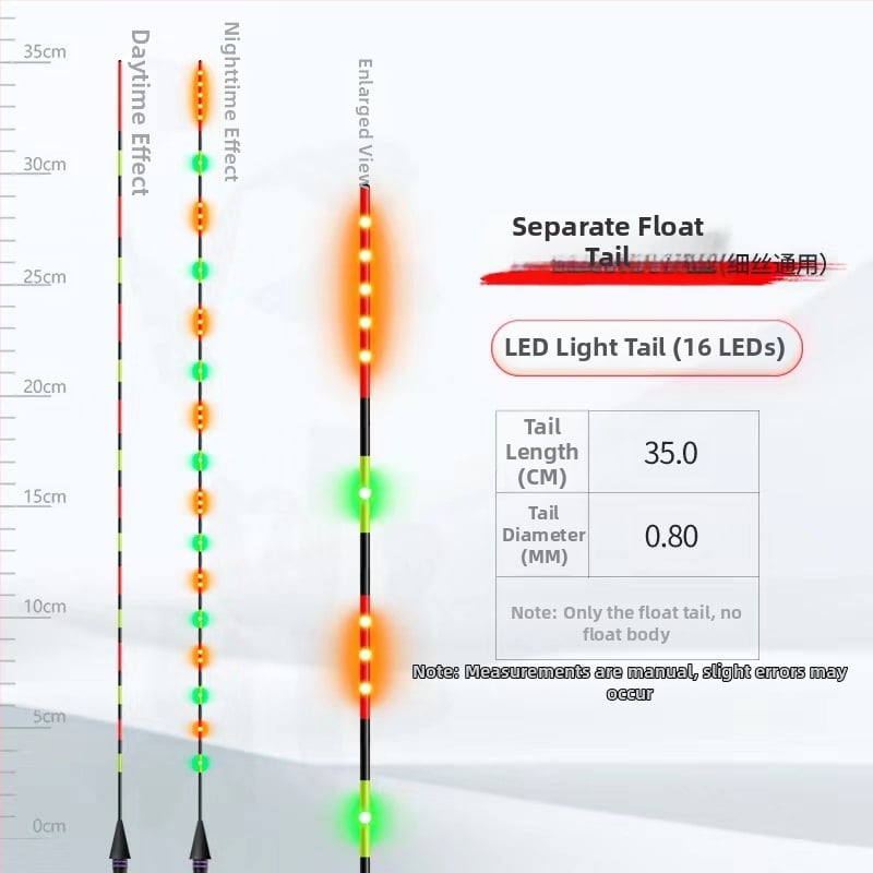 LED stikla šķiedras pludiņa aste vertikālajam driftam – Jiangding