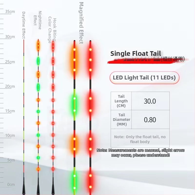 LED stikla šķiedras pludiņa aste vertikālajam driftam – Jiangding