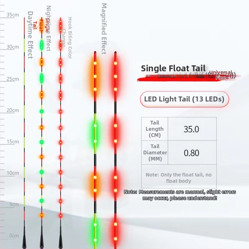 LED stikla šķiedras pludiņa aste vertikālajam driftam – Jiangding
