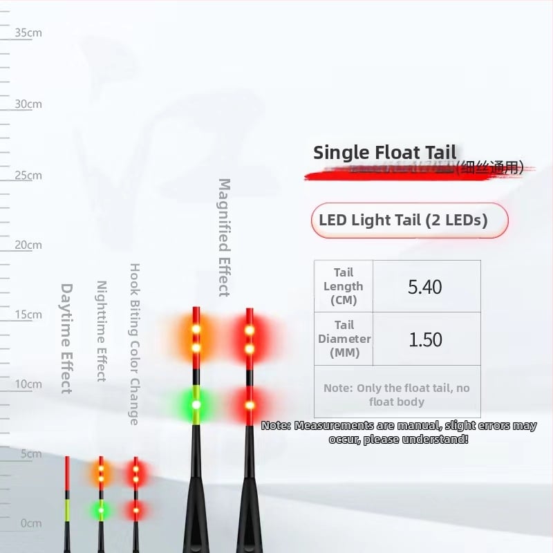 LED stikla šķiedras pludiņa aste vertikālajam driftam – Jiangding