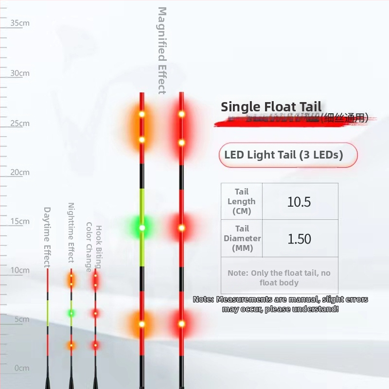 LED stikla šķiedras pludiņa aste vertikālajam driftam – Jiangding