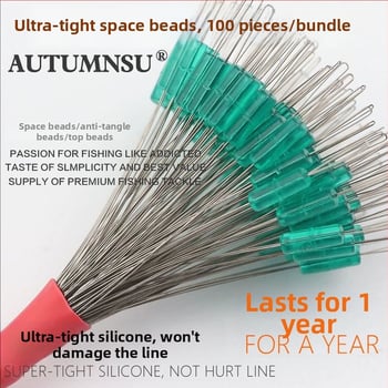 Space Bean silikona pērļu komplekts - augstas kvalitātes, anti-tangle, slīdējošas pērles makšķerēšanai, vairumtirdzniecības komplekts