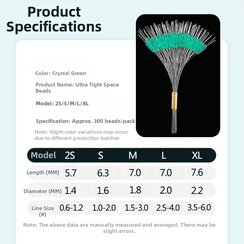 Space Bean silikona pērļu komplekts - augstas kvalitātes, anti-tangle, slīdējošas pērles makšķerēšanai, vairumtirdzniecības komplekts