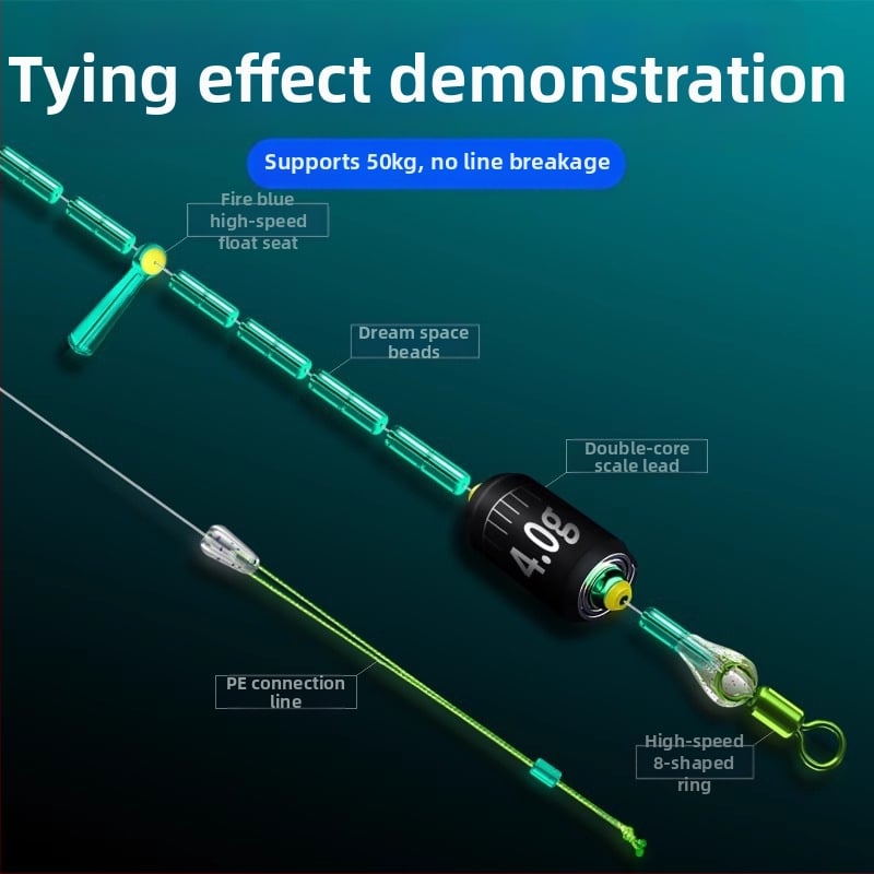 Space Bean silikona pērļu komplekts - augstas kvalitātes, anti-tangle, slīdējošas pērles makšķerēšanai, vairumtirdzniecības komplekts