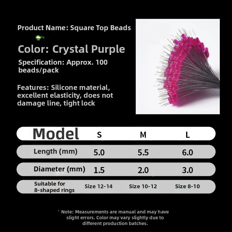 Space Bean silikona pērļu komplekts - augstas kvalitātes, anti-tangle, slīdējošas pērles makšķerēšanai, vairumtirdzniecības komplekts