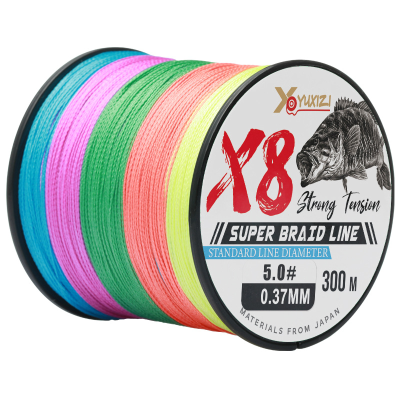 Pletena glavna linija za ribolov, PE, izuzetna izdržljivost, 300 m, YUXIZI