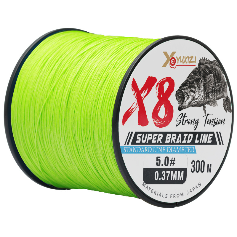 Pletena glavna linija za ribolov, PE, izuzetna izdržljivost, 300 m, YUXIZI