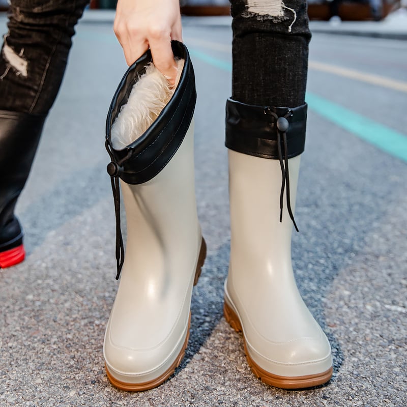 Meeste vihmajalatsid PVC ülaosaga, veekindlad, libisemiskindlad, keskmise pikkusega, süstimisvormitud talla