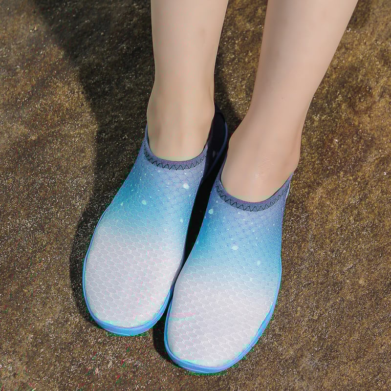 Unisex ūdens kurpes pieaugušajiem – pretslīdēšanas, ātri žūstošas, ar sietveida augšpusi un gumijas zoli, piemērotas upju pārgājieniem