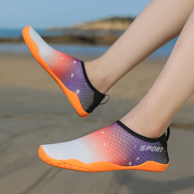 Unisex ūdens kurpes pieaugušajiem – pretslīdēšanas, ātri žūstošas, ar sietveida augšpusi un gumijas zoli, piemērotas upju pārgājieniem