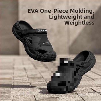 Sandale bărbați EVA, respirante, anti miros, antiderapante, EVA partea superioară și talpa, slip-on, stil coreean, pentru activități în apă
