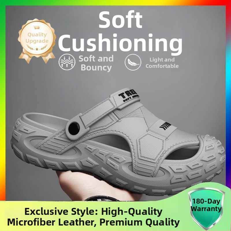 Sandale bărbați EVA, respirante, anti miros, antiderapante, EVA partea superioară și talpa, slip-on, stil coreean, pentru activități în apă