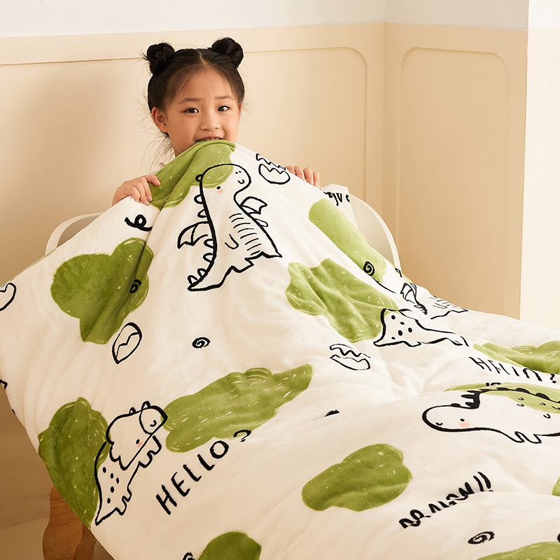 Bērnu velūra sega komplekts, visu sezonu, pildījums no sojas šķiedras, šūts, noņemams multfilmu dizains