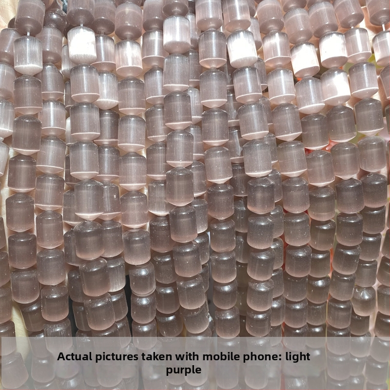 Perle mačjeg oka, staklene cilindrične perle za DIY nakit, 10×14 mm