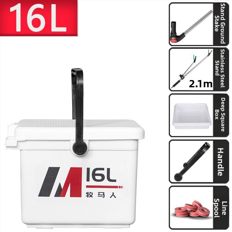 Zvejas kaste Wrangler - 12–20 L, plastmasa