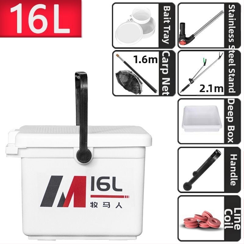 Zvejas kaste Wrangler - 12–20 L, plastmasa