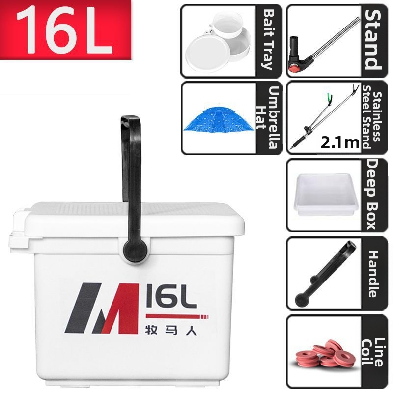 Zvejas kaste Wrangler - 12–20 L, plastmasa