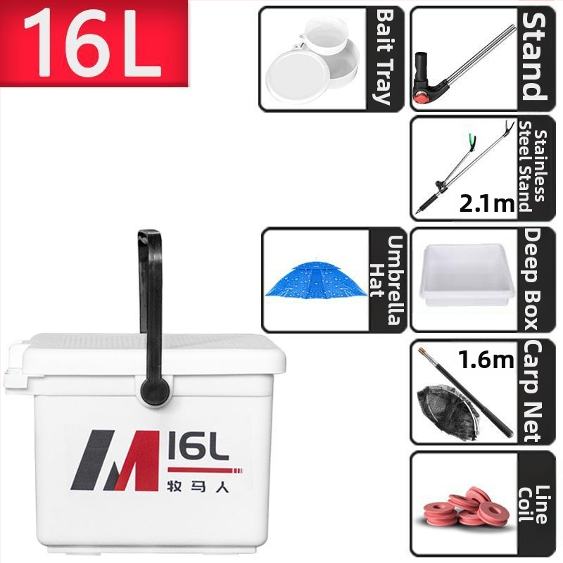 Zvejas kaste Wrangler - 12–20 L, plastmasa