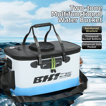 Saliekams EVA kauss dzīviem zivīm, pārnēsājamais zvejas kauss, 410 g, pielāgojams