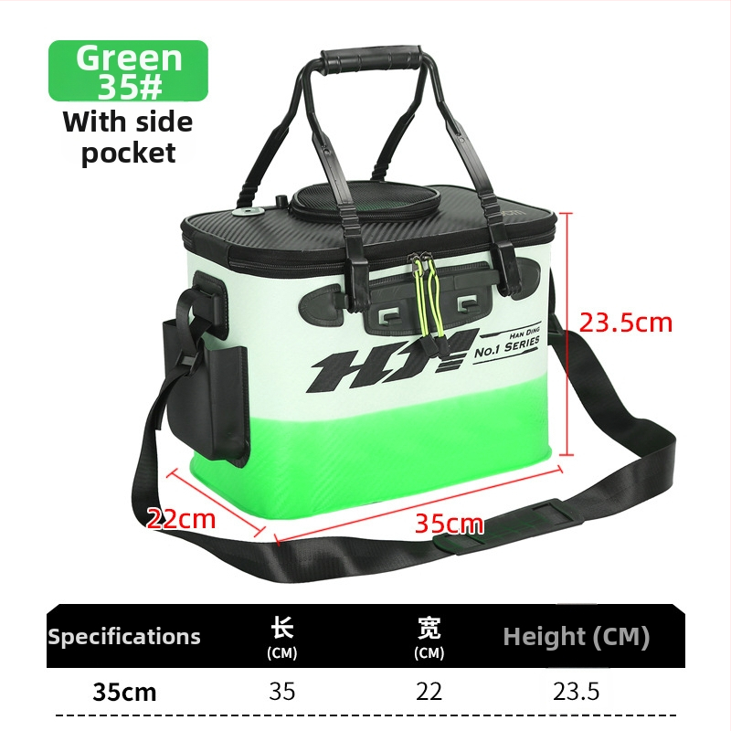 Saliekams EVA kauss dzīviem zivīm, pārnēsājamais zvejas kauss, 410 g, pielāgojams