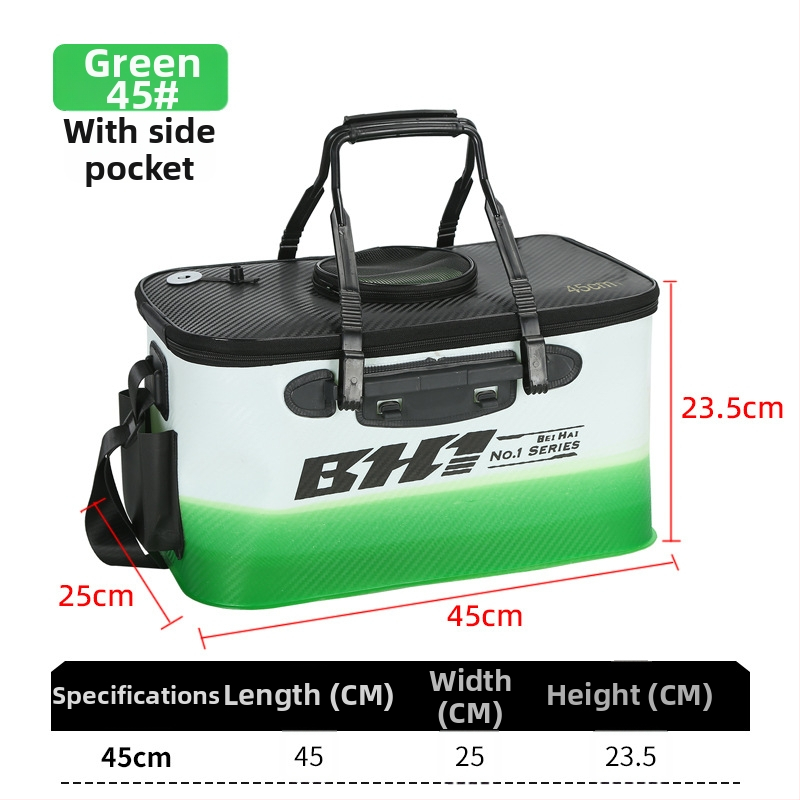 Saliekams EVA kauss dzīviem zivīm, pārnēsājamais zvejas kauss, 410 g, pielāgojams