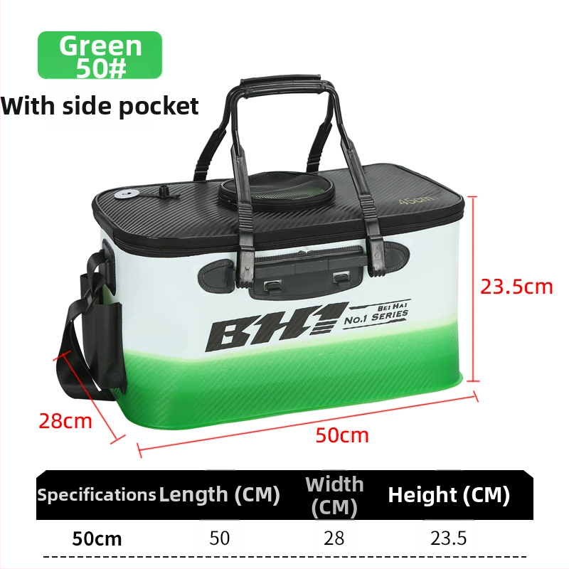 Saliekams EVA kauss dzīviem zivīm, pārnēsājamais zvejas kauss, 410 g, pielāgojams