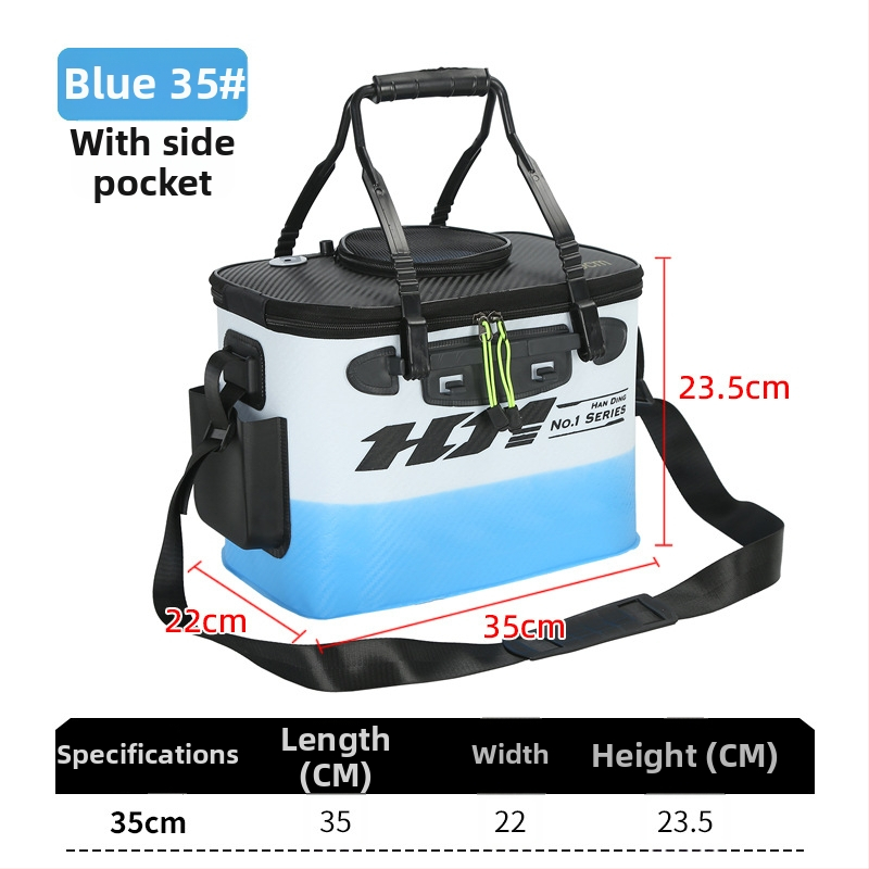 Saliekams EVA kauss dzīviem zivīm, pārnēsājamais zvejas kauss, 410 g, pielāgojams