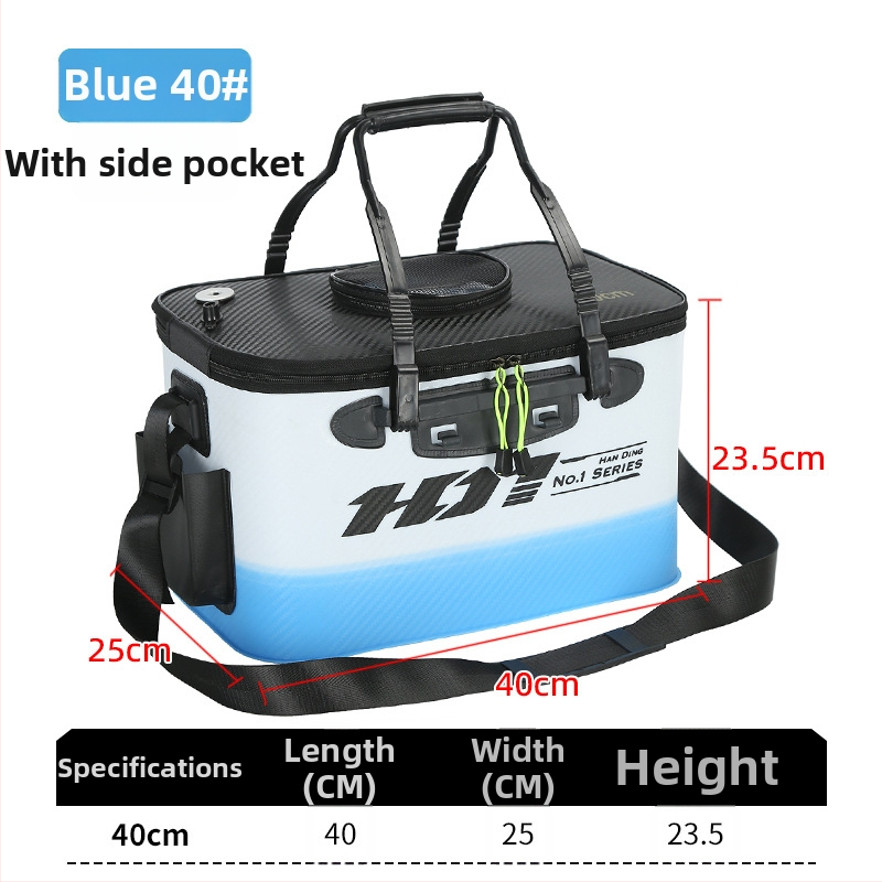 Saliekams EVA kauss dzīviem zivīm, pārnēsājamais zvejas kauss, 410 g, pielāgojams