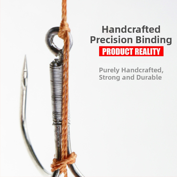 Āķu komplekts ar svina galvas ankoram, ar trim zobiem, zvīņu laušanas asmens, garš metiens, iepriekš piesieti āķi