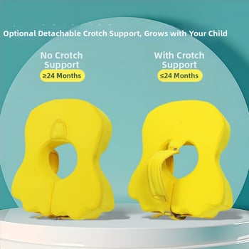 Dječji plivački prsten u obliku patke, dizajn ispod pazuha, bez napuhavanja, brzo suši, Dodjay