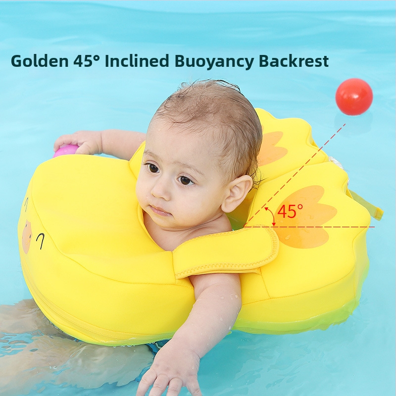 Dječji plivački prsten u obliku patke, dizajn ispod pazuha, bez napuhavanja, brzo suši, Dodjay