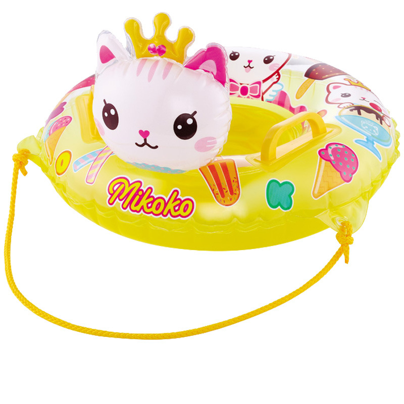 Dječji plivački prsten PVC s karikaturnim uzorkom, podrška ispod pazuha i sjedalo, za djecu 1–5 godina