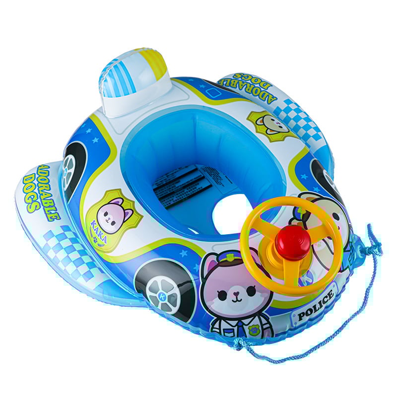 Dječji plivački prsten PVC s karikaturnim uzorkom, podrška ispod pazuha i sjedalo, za djecu 1–5 godina