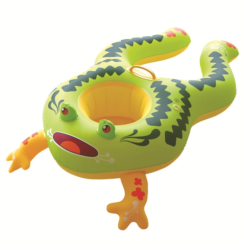 Dječji plivački prsten PVC s karikaturnim uzorkom, podrška ispod pazuha i sjedalo, za djecu 1–5 godina