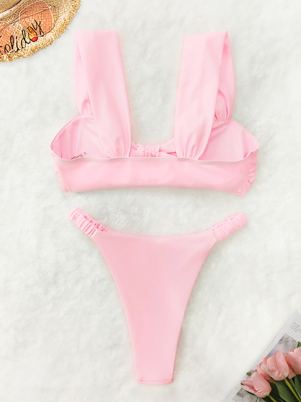 Divdaļīgs bikini komplekts, augšdaļas uzmava ar pildījumu, bez metāla atbalsta, elastīgs neilons ar spandeksa pamatni, 125 g, pieaugušām sievietēm, peldēšanai un ūdens sporta nodarbībām