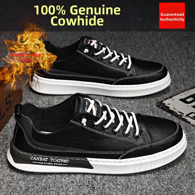 Vyriski skate bateliai iš dviejų sluoksnių karvų odos, smailus pirštas, žemas viršus, gumos padas, PU įdėklas