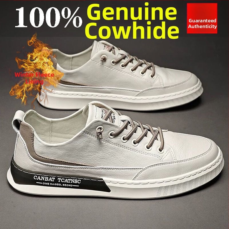 Vyriski skate bateliai iš dviejų sluoksnių karvų odos, smailus pirštas, žemas viršus, gumos padas, PU įdėklas