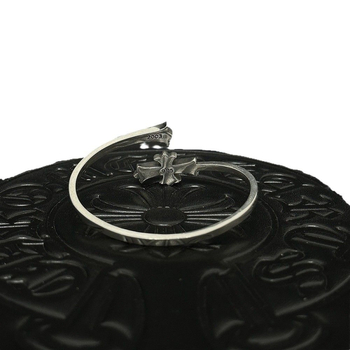 Apyrankė su kryžiumi ir kauliukų pakabuku, 925 sidabras, unisex, hip-hop stilius