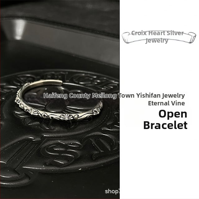 Apyrankė su kryžiumi ir kauliukų pakabuku, 925 sidabras, unisex, hip-hop stilius