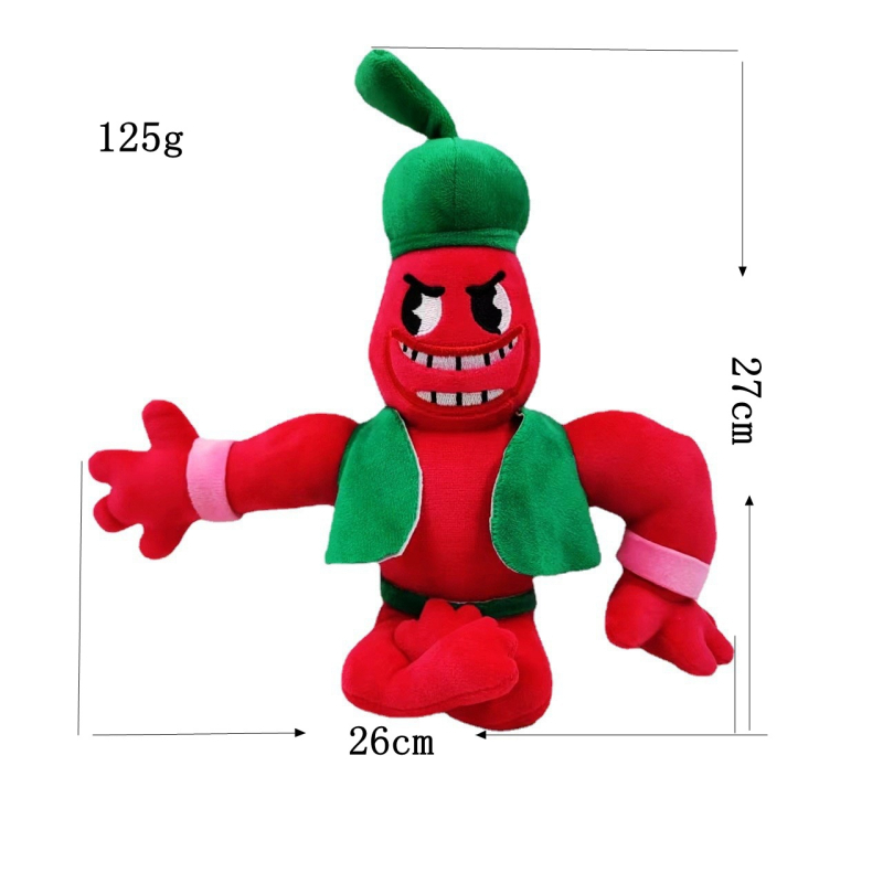 Cuphead Show plüüsnukk – animatsioonistiilne tegelane, täidis PP kiud, pakend võrgukotiga, kohandamisvalik, sobib 7–14-aastastele