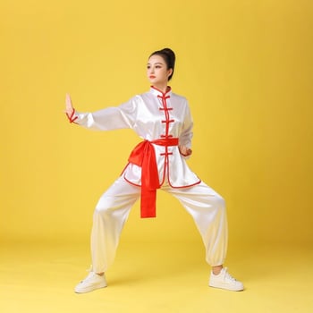 Etniniai trumposdrabu komplektas drakonų ir liūto šokiams, juosmens būgnų kostiumas, kovos menai, Yangko - Chenille audinys su Spandex, unisex, 2023 m. rudens leidimas, tinka 25–29 metų