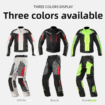 Unisex motociklų važiavimo komplektas – atsparus vandeniui ir šiltas žiemos komplektas, Oxford audinys, dryžuotas raštas, skirtas važiavimui