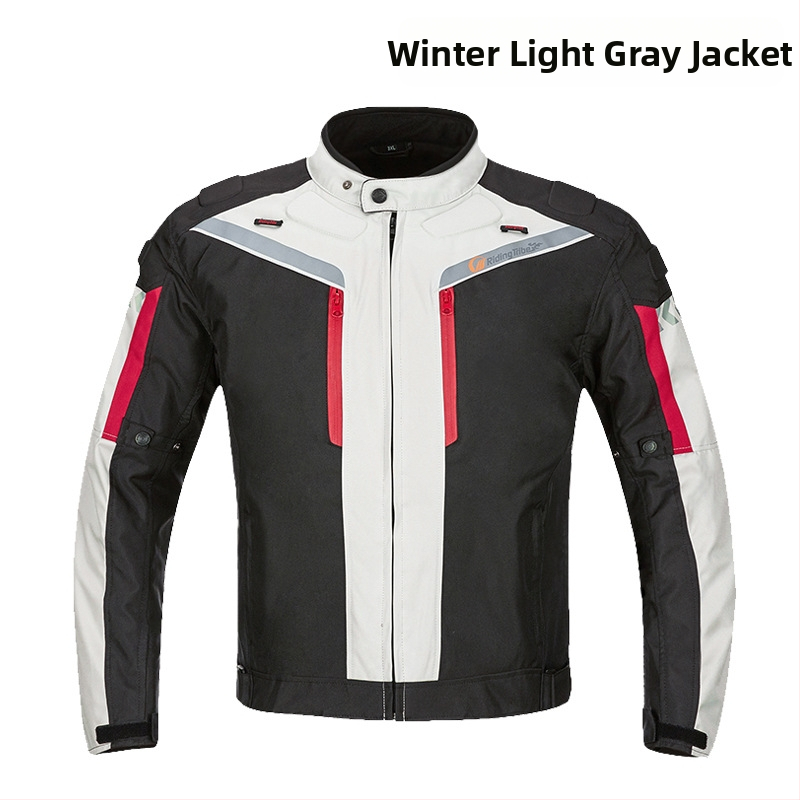 Unisex motociklų važiavimo komplektas – atsparus vandeniui ir šiltas žiemos komplektas, Oxford audinys, dryžuotas raštas, skirtas važiavimui