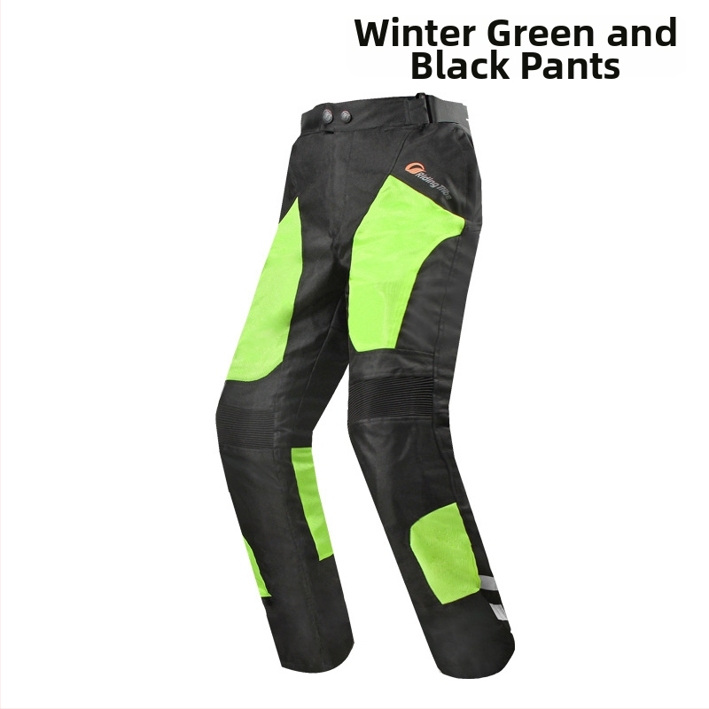 Unisex motociklų važiavimo komplektas – atsparus vandeniui ir šiltas žiemos komplektas, Oxford audinys, dryžuotas raštas, skirtas važiavimui