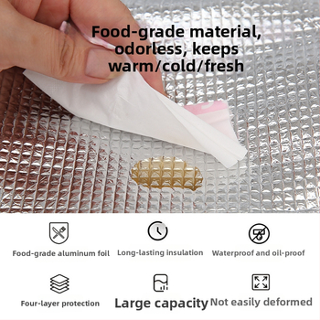 BNRU Korejas stilā termo soma pusdienām, ūdensizturīga, mūsdienīgs minimālisma stils, modelis 006