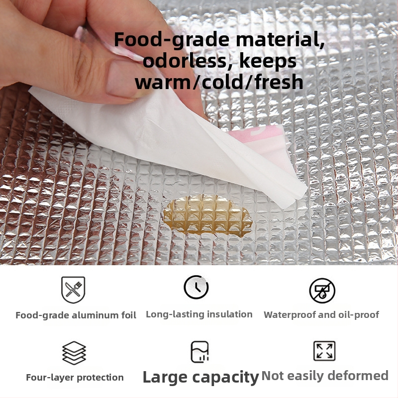 BNRU Kórejský štýl tašky na obed so tepelnou izoláciou, vodeodolná, moderný minimalistický štýl, model 006