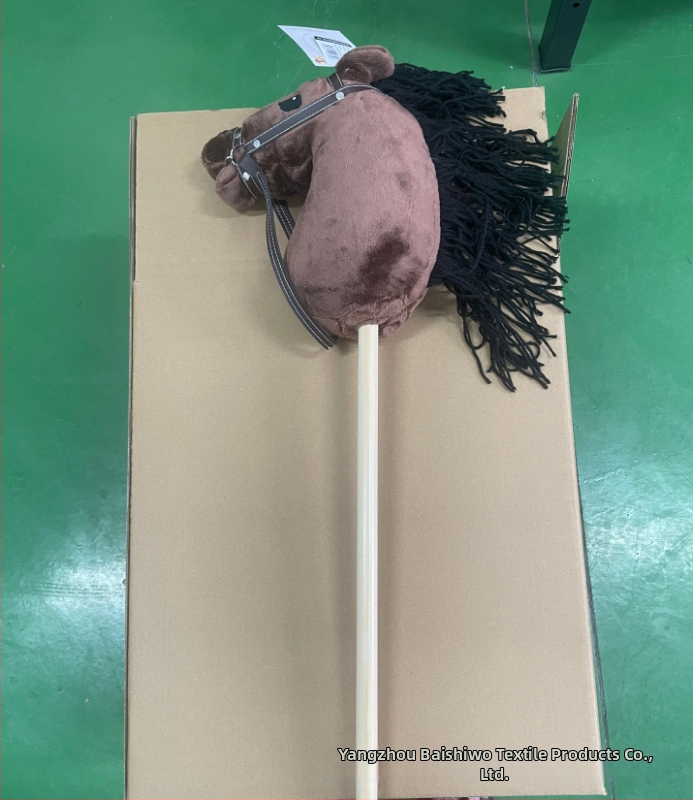 Pliisist mänguasja hobuse peaga - kohandatavate näidistega (lühikarva plüüs; PP puuvillane täidis; 14+ vanus)